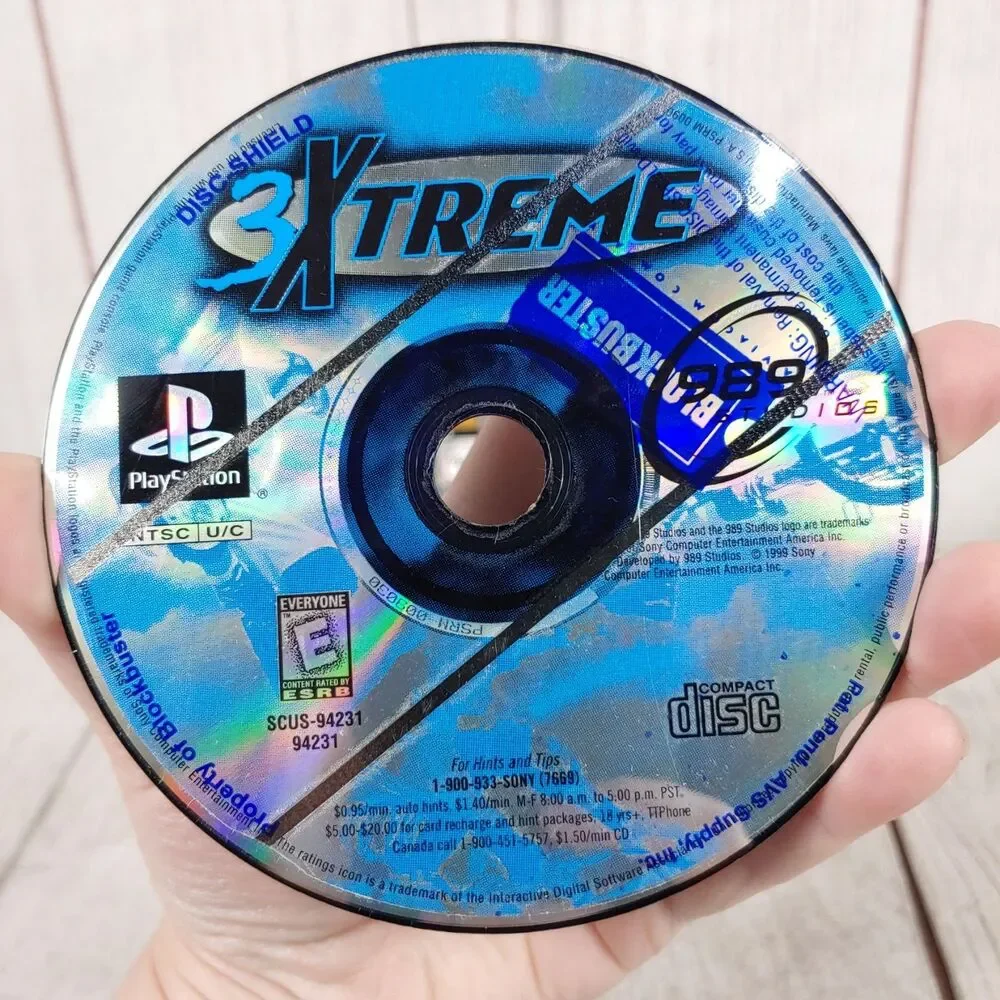 3Xtreme Sony PS1 Game Blockbuster Video Game Rental Edition SCUS-94231 TESTED
